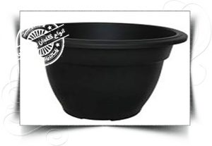 گلدان پلاستیکی مشکی