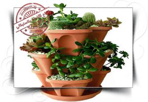 گلدان پلاستیکی طبقاتی